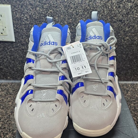 Adidas CRAZY 8 Dodger Blue And Grey Size 10.5M Through 11.5M - Picture 2 of 9